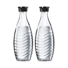 SodaStream Glass Carafe Bottle Dishwasher Safe Replacement Duo Crystal 2 Count