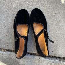 Velvet Mary Jane Ballet Flats