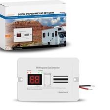 PANGAEA Digital RV Propane Gas Detector with Loud 85dB Alarm 12vDC, LED Display