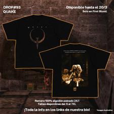 Quake 1 Logo Video Game T-Shirt Retro Vintage Graphic Tee Unisex S-5XL