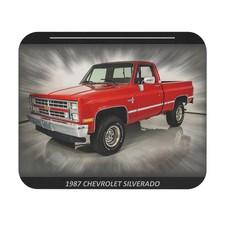 Legendary 1987 Chevrolet Silverado Red Square Body Truck Mousepad | Vintage C/K