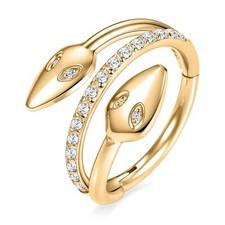 16G G23 Titanium Snake Nose Ring Hoops Conch Tragus Helix Earring for Women Gold