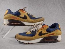 Nike Air Max 90 Bucktan Velvet Mens 10.5 Athletic Shoes Navy Blue DZ5175-200
