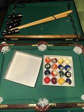 Vintage Goods Manufacturers International Table Top Pool Table with Case