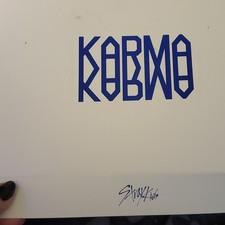 Stray Kids KARMA CD Album White Blue Box Set with Photocards and Booklet
