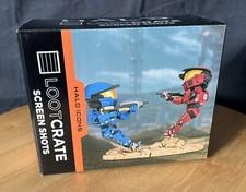 EXCLUSIVE Legendary Loot Crate HALO ICONS Spartan Warzone Figures RED/BLUE VHTF