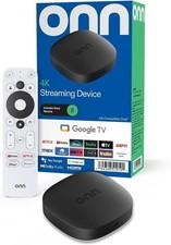 Onn 4K Streaming Device Ultra HD 8GB Storage 2GB RAM Google TV Media Player