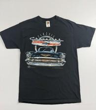 Fruit Of The Loom Shirt Mens Large Black Classic Chevrolet Car Graphic Tee Top