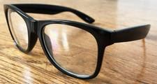 New Black Frame Clear Lens Glasses Vintage Classic Nerd Geek Fashion Retro UV400
