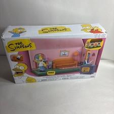 The Simpsons Living Room Toy Diorama House Playset Incudes 2.5" Homer Figure