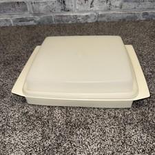 VTG Tupperware Deviled Egg Keeper Container, Beige Base ~ 4 Pieces