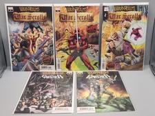 WAR OF The REALMS 2019 WAR SCROLLS #1-3 + Punisher #2,3 Lot Of 5/ Free Shipping 