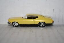 1968 CHEVELLE MALIBU CAR DIECAST-1/64-GOOD-YELLOW-1998 JOHNNY LIGHTNING
