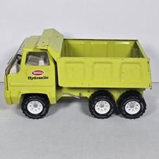 Vintage 1970s Tonka Hydraulic Dump Truck Lime Green Pressed Steel XR-101