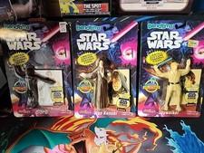 1993 Just Toys Inc Star Wars Bend-Ems, Luke Skywalker, Obi- Wan, C-3PO Sealed
