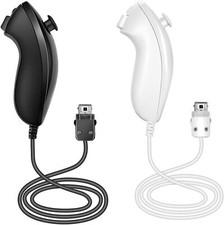 1/2Pack Wii Nunchuck Black White For Nintendo nunchucks for Nintendo Wii / Wii U