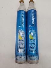 LOT 2 EMPTY SodaStream CO2 Cylinder Replacement Canisters 60L 14.5oz Containers