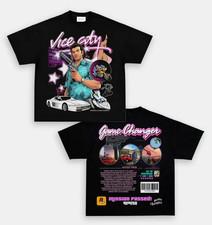 GTA Vice City T-Shirt Retro 80s Miami Video Game Graphic Tee S-5XL
