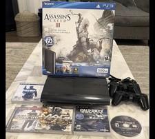 Sony PS3 Super Slim 250GB Console CIB Bundle 2 OEM Controllers 5 Games