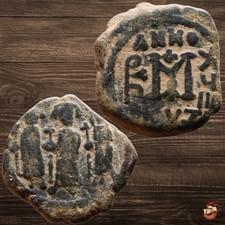 RARE Heraclius Follis Coin -- CYZICUS mint (Sear 841) Year 27 @m1171
