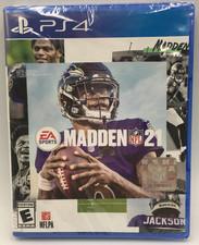 New Sealed Madden NFL 21 PS4 Lamar Jackson Cover Football Video Game Rated E