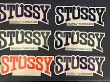 STUSSY      You will get 6 stickers   STUSSY    Burly Threads