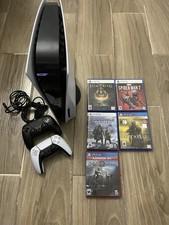 Sony PlayStation 5 Console w/ 2 Controllers & Games: Spider-Man 2, Elden Ring, …