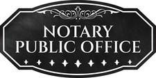 Victorian Plus Notary Public Office Wall or Door Sign | Legal and Courtroom