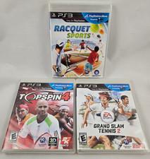 PS3 Move Sports Bundle - Top Spin 4, Grand Slam Tennis 2, Racquet Sports NEW CIB