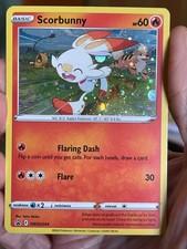 POKEMON SCORBUNNY SWSH244 COSMOS HOLOFOIL PROMO BLACK STAR VLP CARD