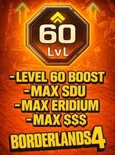 Borderlands 4⭐INSTANT LVL 60 BOOST⭐MAX SDU⭐MAX ERIDIUM⭐MAX MONEY $$$⭐PSN/XBOX/PC