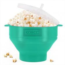 Collapsible Silicone Microwave Popcorn Popper Healthy Oil-Free Popcorn Maker