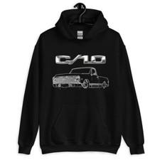 1972 Chevy C10 Short Bed Pickup Lowrider Truck Gift Unisex Hoodie