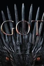 GAME OF THRONES IRON THRONE DRAGON 24x36 POSTER HBO TV FINAL SEASON 8 TELEVISION