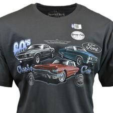 Mens T Shirt Chevy-Ford Mustang American Muscle Cars Racing-Size Medium-NEW