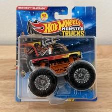 2026 Hot Wheels 1983 Chevy Silverado Monster Trucks with Flag 1:64 Scale NEW