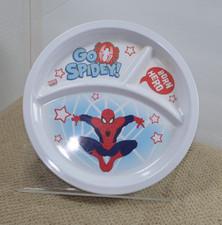 Zak Designs Marvel Spiderman plate divided into 3 sections 8 in