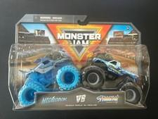 Monster Jam Megalodon vs Hooked Series 28 Doubles 1:64 Shark Pickup Truck 2 Pack