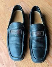 Coach Men's Julian Leather Loafers, Black, size 10.5 EUC