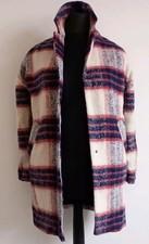 M&S Plaid Size 8 Womens Coat Red Tartan Check Winter Jacket LIMITED EDITION