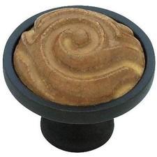 Ceramic Knob Handle Pull Kitchen Cabinet Hardware Totem Brown