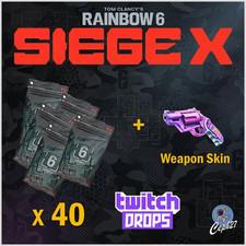 Rainbow Six Siege X Twitch Drops - 40x Esports Pack KickOff 2026 + Weapon Skin