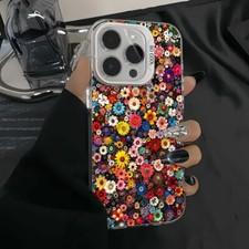 Case For iPhone 16 Pro Max 15 14 13 12 Mini 11 XR XS Max 8 7 Flowers Phone Cover