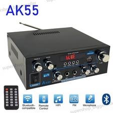Home Audio Amplifier Bluetooth 5.0 Stereo Receiver Max 450W Power Amplifier AK55