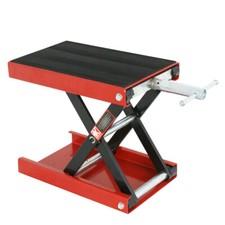 Wide Deck Motorcycle Scissor Jack Lift Stand Widow Cruiser Touring Bike 1100 lbs