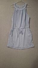 DACI Womens Bathing Suit Cover Up Lace Beach MIDI Summer Sundress Lt Blue Medium