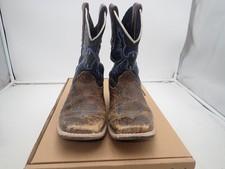 (A) Ariat Tombstone Boys Size 10 Boots Style 10012794 Square Toe Western