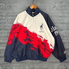 Vintage 1996 Splash Logo Athletic USA Atlanta Olympics Jacket Adult Size Large