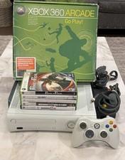 Xbox 360 Arcade 60GB White Console CIB 5 Games Tested Working Complete