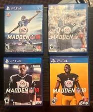 Madden Lot Of 4 Ps4 Games  16, 17, 18, 19 Bundle Tested